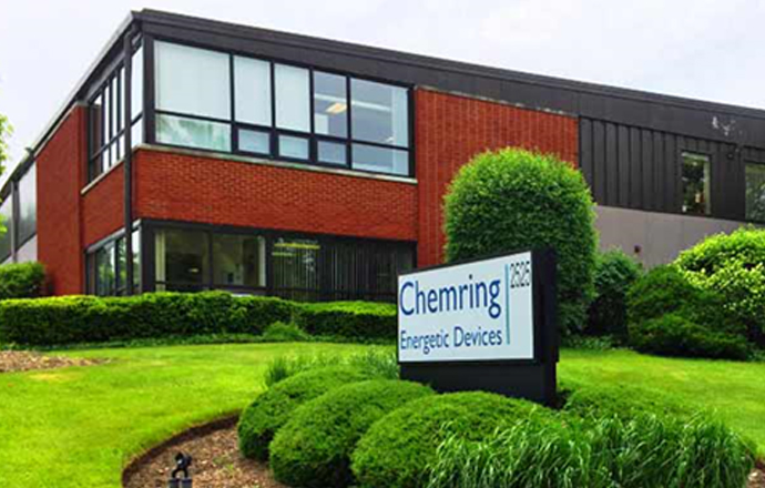 Image of Chemring Energetic Devices facility in Downers Grove, approximately 30 miles west of Chicago
